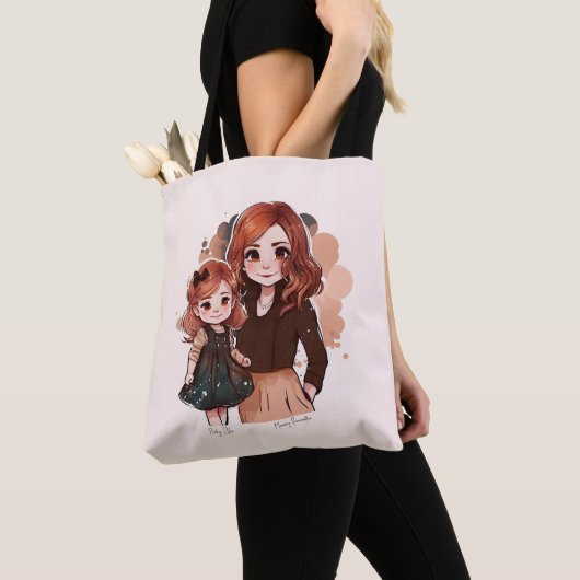Schattige moeder en dochter Bond (2) Tote Bag (Dichtbij)