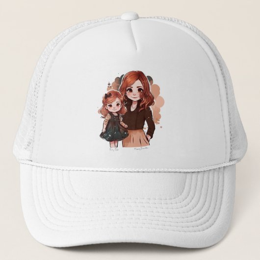 Schattige moeder en dochter Bond (2) Trucker Pet (Voorkant)