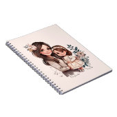 Schattige moeder en dochter Bond (3) Notitieboek (Rechterzijde)