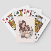 Schattige moeder en dochter Bond (3) Pokerkaarten (Achterkant)