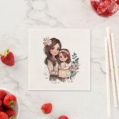 Schattige moeder en dochter Bond (3) Servet (Insitu)