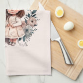 Schattige moeder en dochter Bond (3) Theedoek (Quarter Fold)