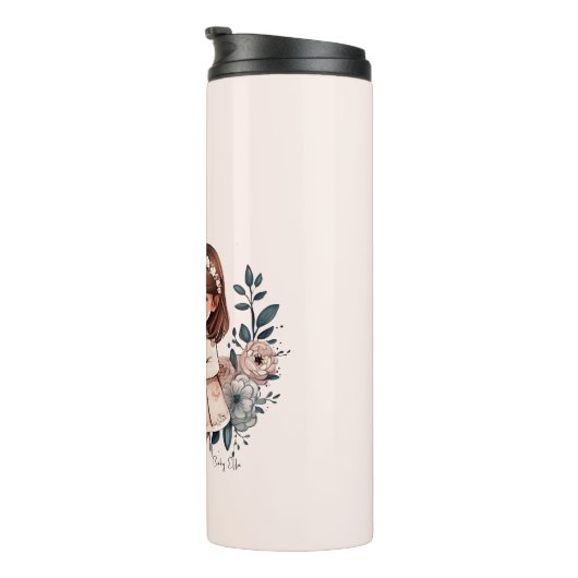 Schattige moeder en dochter Bond (3) Thermosbeker (Geroteerd rechts)
