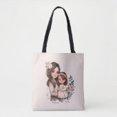 Schattige moeder en dochter Bond (3) Tote Bag (Voorkant)