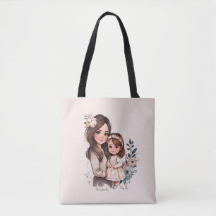 Schattige moeder en dochter Bond (3) Tote Bag