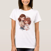 Schattige moeder en dochter Bond (4) T-shirt (Voorkant)