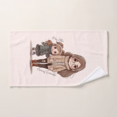Schattige moeder en dochter Bond (5) Bad Handdoek (Handdoek)
