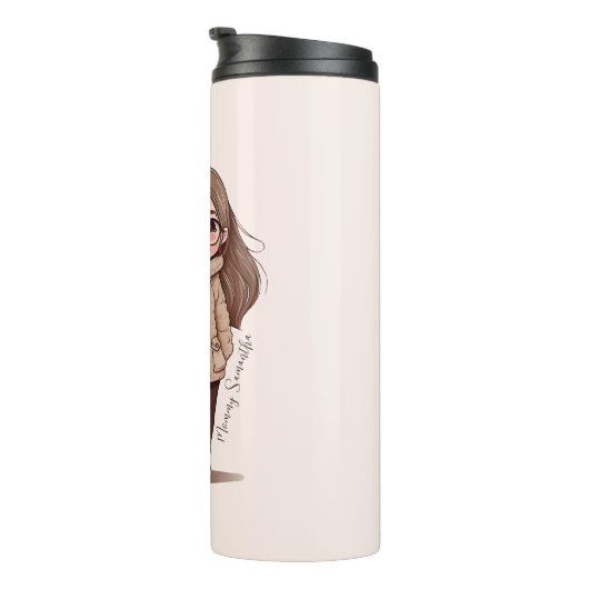 Schattige moeder en dochter Bond (5) Thermosbeker (Geroteerd rechts)