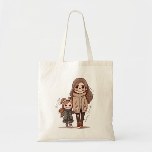 Schattige moeder en dochter Bond (5) Tote Bag (Voorkant)