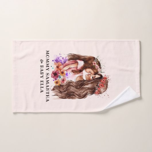 Schattige moeder en dochter Bond (6) Bad Handdoek (Handdoek)