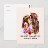 Schattige moeder en dochter Bond (6) Briefkaart (Voorkant / Achterkant)