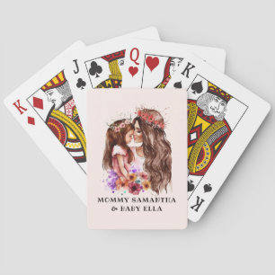 Schattige moeder en dochter Bond (6) Pokerkaarten