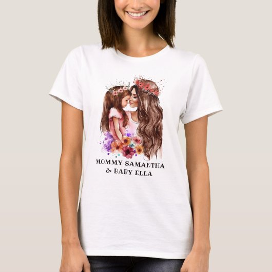 Schattige moeder en dochter Bond (6) T-shirt (Voorkant)