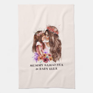 Schattige moeder en dochter Bond (6) Theedoek
