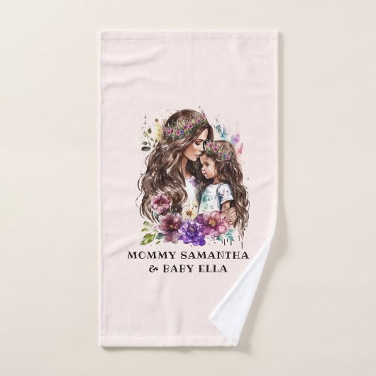 Schattige moeder en dochter Bond (7) Bad Handdoek (Handdoek)