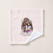Schattige moeder en dochter Bond (7) Bad Handdoek (Wasdoekje)