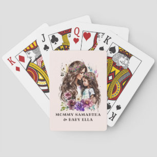 Schattige moeder en dochter Bond (7) Pokerkaarten