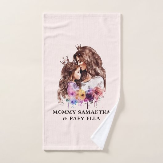 Schattige moeder en dochter Bond (8) Bad Handdoek (Handdoek)