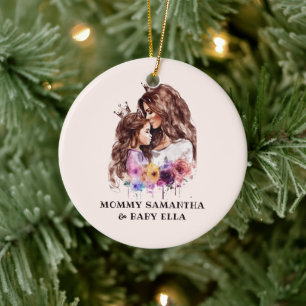 Schattige moeder en dochter Bond (8) Keramisch Ornament