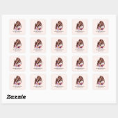 Schattige moeder en dochter Bond (8) Vierkante Sticker (Vel)