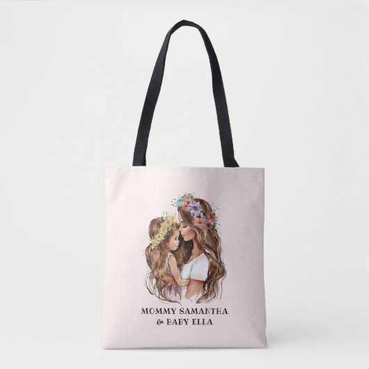 Schattige moeder en dochter Bond (9) Tote Bag (Voorkant)