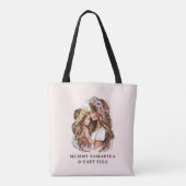 Schattige moeder en dochter Bond (9) Tote Bag (Achterkant)
