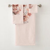 Schattige moeder en dochter Bond Bad Handdoek (Insitu)