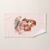 Schattige moeder en dochter Bond Bad Handdoek (Handdoek)