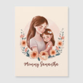 Schattige moeder en dochter Bond - Bloemen Lijst (Voorkant)