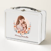 Schattige moeder en dochter Bond - Bloemen Lijst (Voorkant)