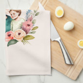 Schattige moeder en dochter Bond - Bloemen Lijst ( Theedoek (Quarter Fold)