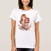 Schattige moeder en dochter Bond T-shirt (Voorkant)