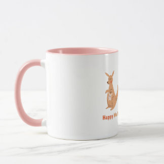 schattige moeder Happy Kangaroo Mok