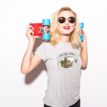 Schattige Moeder kat en kittens custom T-shirt