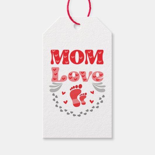 Schattige Moeder Liefde Cadeaulabel (Voorkant)