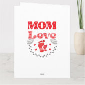 Schattige Moeder Liefde Kaart (Achterkant)