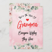 Schattige Moeder Moederdag Voor Lieve Oma Aangepas Feestdagenkaart (Voorkant / Achterkant)