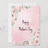 Schattige Moeder Moederdag Voor Lieve Oma Aangepas Feestdagenkaart (Achterkant)