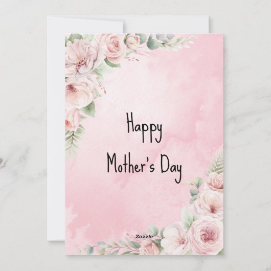 Schattige Moeder Moederdag Voor Lieve Oma Aangepas Feestdagenkaart (Achterkant)