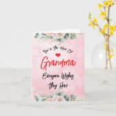 Schattige moeder Moederdag voor lieve oma aangepas Kaart (Gele Bloem)