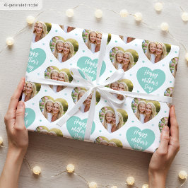 Schattige Moederdag 6 Foto Moeder Liefde Hartjes M Cadeaupapier