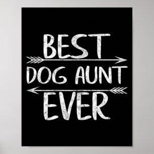 Schattige Moederdag Grappig Tante Cadeau Hond Tant Poster