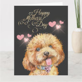 Schattige Moederdag Hond Kaart (Voorkant)