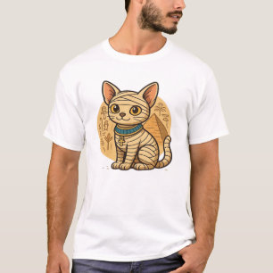 Schattige Moederkat � Oud-Egyptische Kunst Oversiz T-shirt