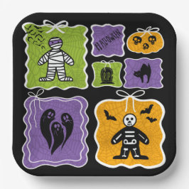 Schattige Moeders Coquette Halloween Papieren Bordje
