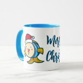 schattige mok kerstvis (Voorkant links)