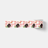 Schattige Mol, Aardbeien, Vlinder Grosgrain Lint (Voorkant)