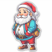Schattige mollige Santa Sticker (Voorkant)
