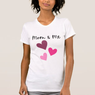 Schattige 'Mom & Me' T-shirts voor Dames / Meisjes