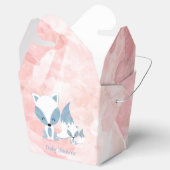 Schattige Momma Fox en Baby Fox Baby shower Bedankdoosjes (Geopend)